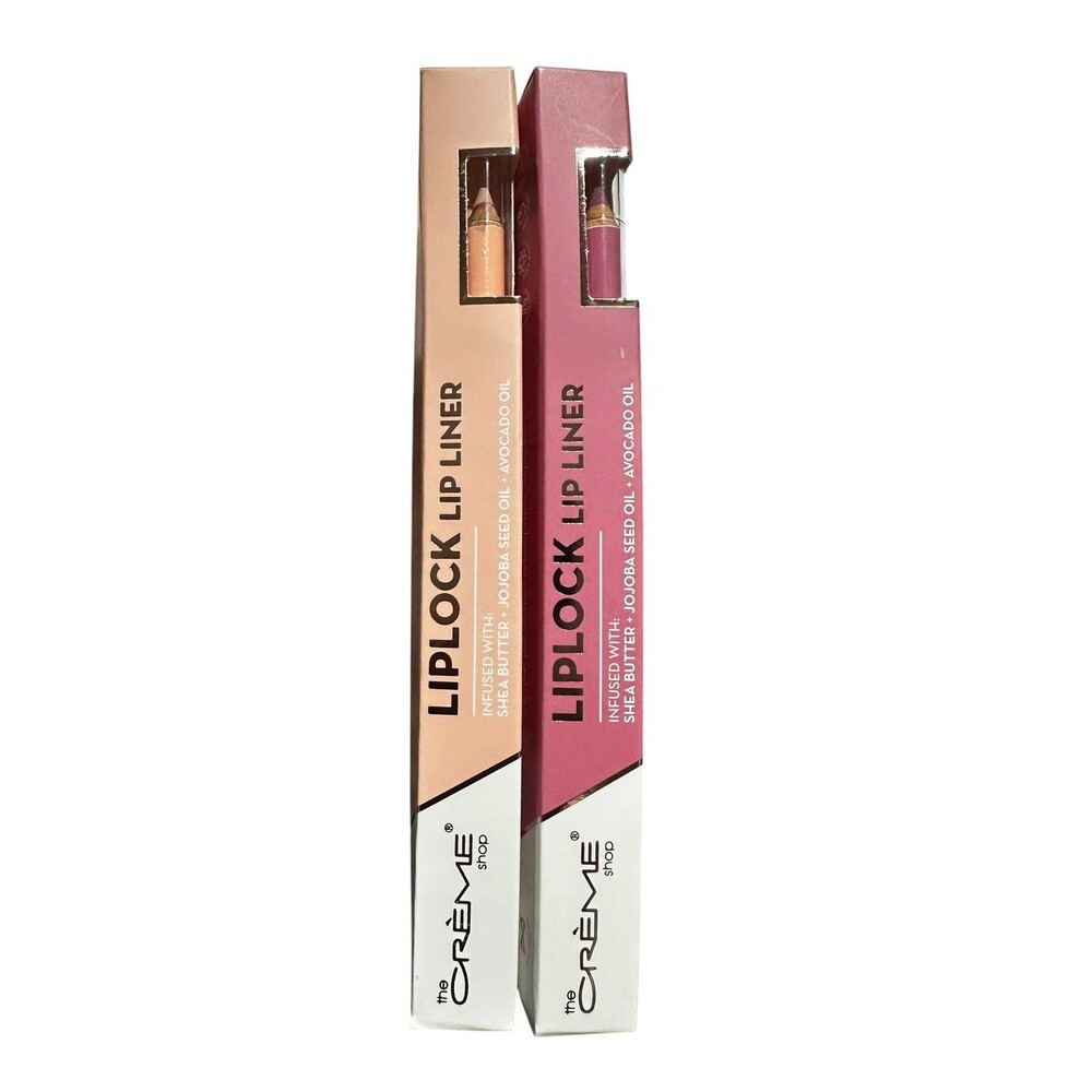 New! 2PK The Creme Shop LipLock Lip Liner *Sup Nude* & *Mauve Over*